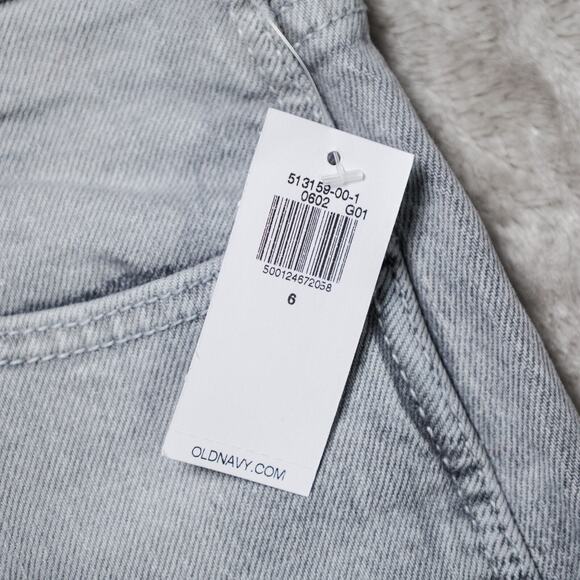 Old Navy Vintage Slim Gray High Rise Straight Leg Jeans Womens Size 6 NWT - Picture 8 of 16